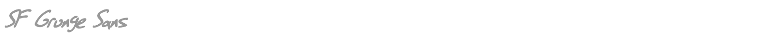 SF Grunge Sans font preview
